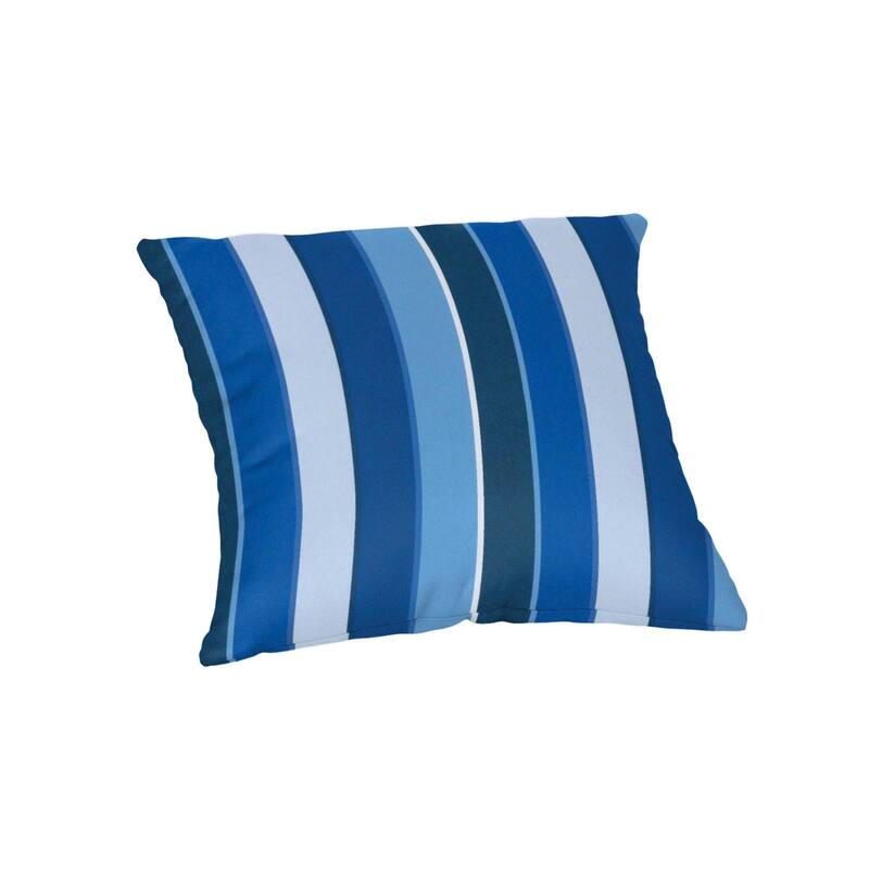 Sunbrella 20 inch Square Stripe Outdoor Throw Pillow