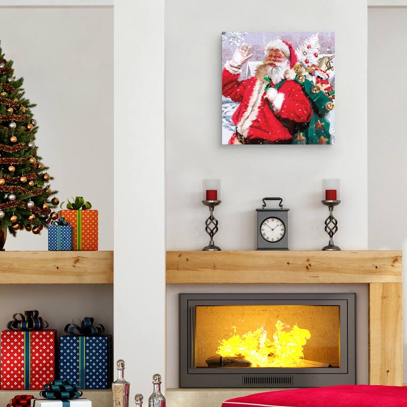Santa Waving by The Macneil Studio Canvas Art Print