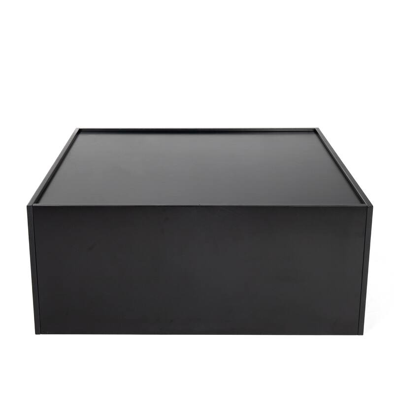 Multifunctional 4-Tier Black Book Shelf & Coffee Table,Creative Furniture Floor Bookshelf,Minimalist Organizer Storage Shelves