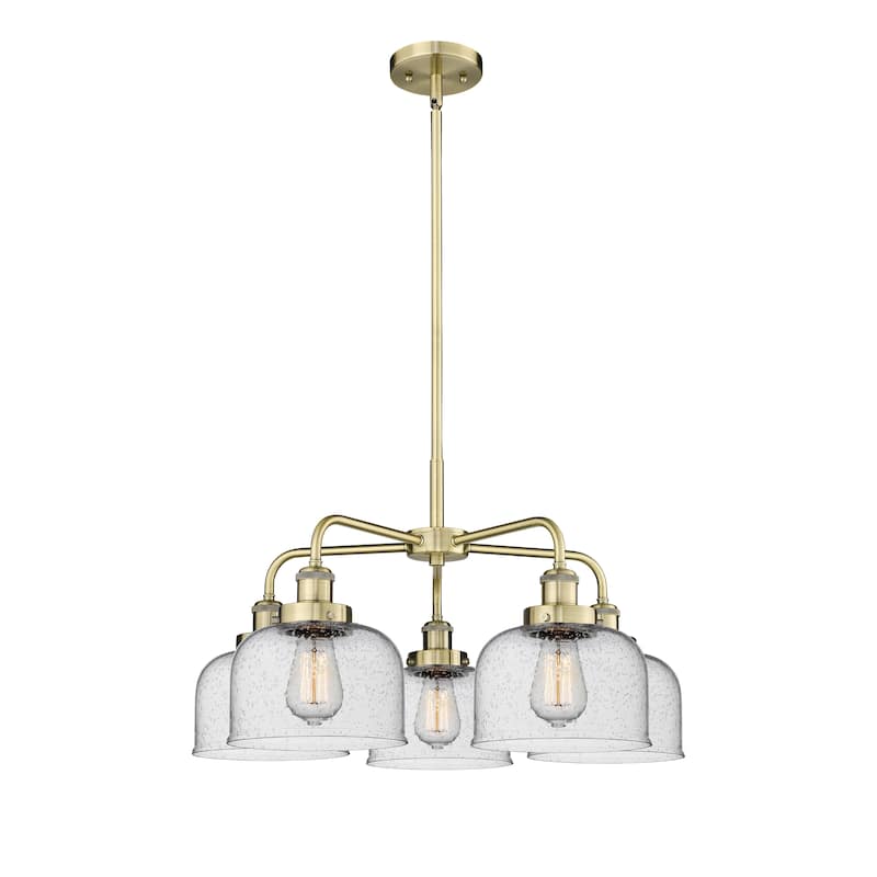 Innovations Lighting Bell - 5 Light 26" Stem Hung Chandelier
