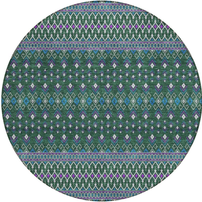 HomeRoots Tribal Transitional Rectangle Outdoor Rug