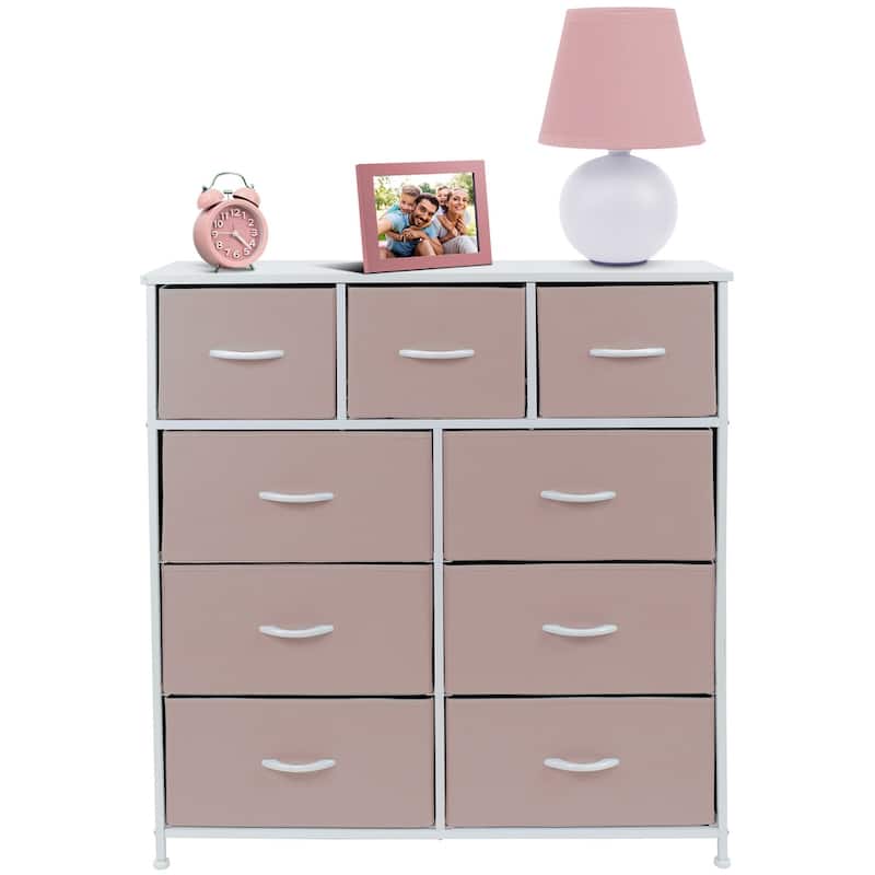 Modern Color Print 9-cubby Storage Tower