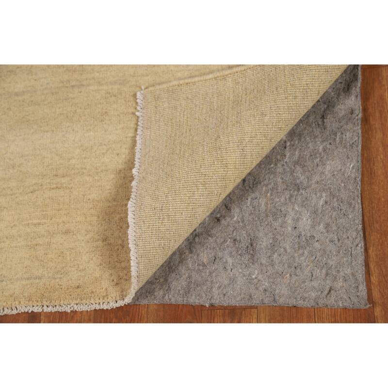 Modern Gabbeh Oriental Foyer Rug Hand-Knotted Contemporary Wool Carpet - 3'5"x 4'11"