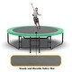 preview thumbnail 21 of 20, 10 ft. Round Outdoor Trampoline with Basketball Hoop, Enclosure Net and Ladder