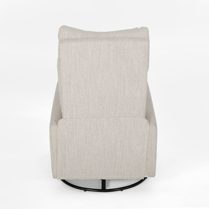Modern Fabric Glider Swivel Recliner Chair by Christopher Knight Home