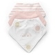 preview thumbnail 1 of 4, Boho Desert Sun Fabric Bandana Baby Bibs 3 Pack Set Blush Pink Mauve Taupe Bohemian Watercolor Mountains Minimalist Geometric