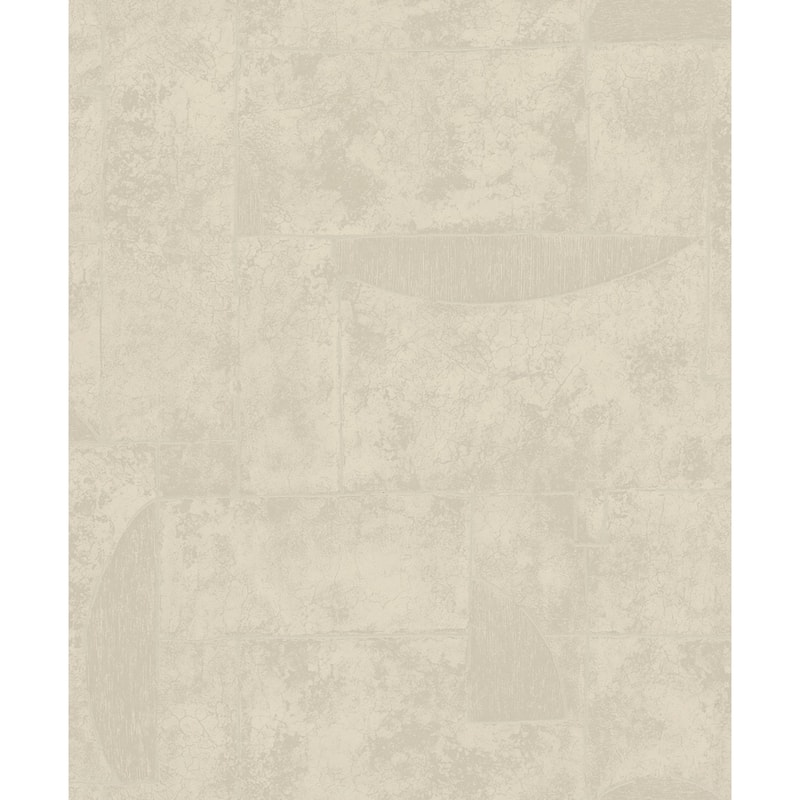 Galerie Wallcoverings Terra Collection Graphic Abstract Stone Glitter Finish Clay on Non-woven Wallpapr Roll - 33-feet long x 21-inches wide - Beige