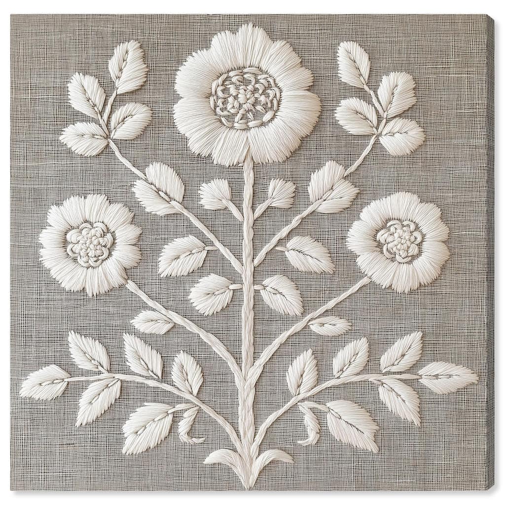 Stitched Symmetry I Canvas by Art Remedy, Gallery Wrapped