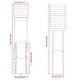 preview thumbnail 19 of 18, vidaXL Outdoor Playset Outdoor Backyard Playground Equipment for Kids Age 3-8 - 21.7" x 100" x 103.9"