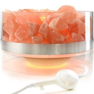 RED LAMP HIMALAYAN Pink Crystal Salt Outdoor Party Decor Battery