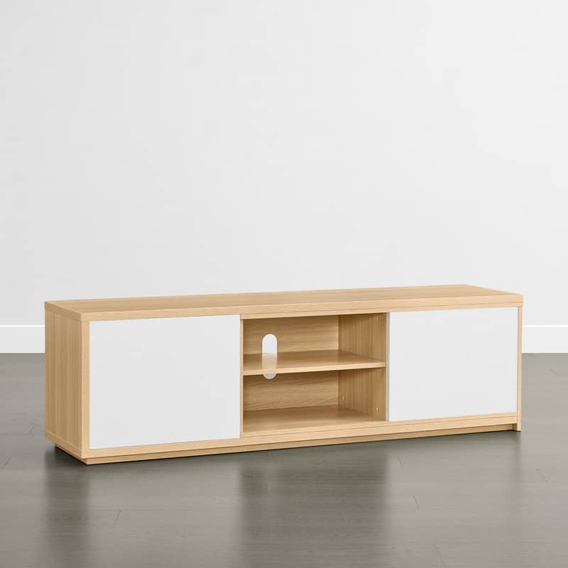 Spruce & Spring 62''-86'' Expandable TV Stand Media Console Entertainment Center