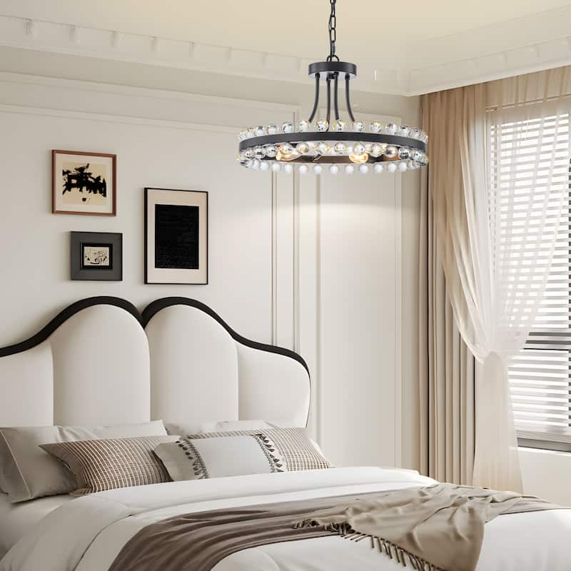 Starsky 4/9-Light Candle Style Wagon Wheel Chandelier