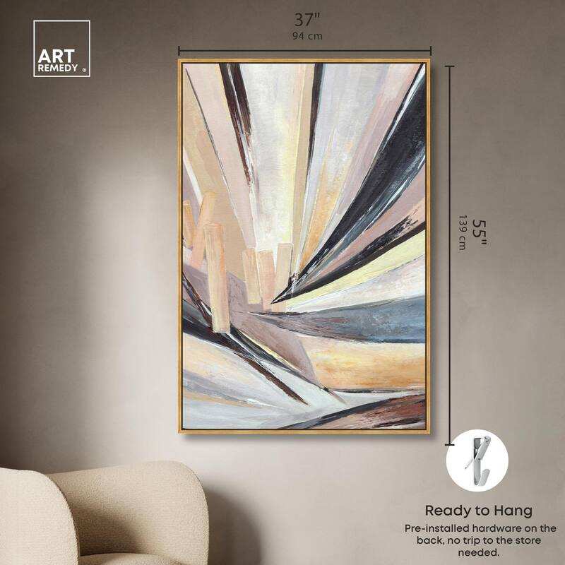 Balancing Lines I Canvas by Art Remedy