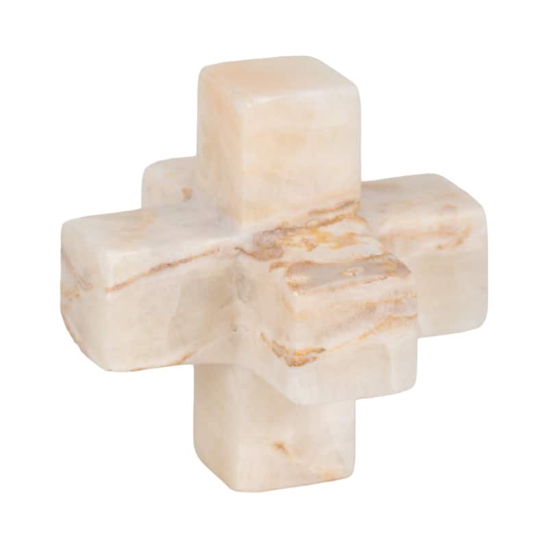 Sagebrook Home Gustavo Style Marble Onyx 4"H Jack - 4" x 4" x 4"