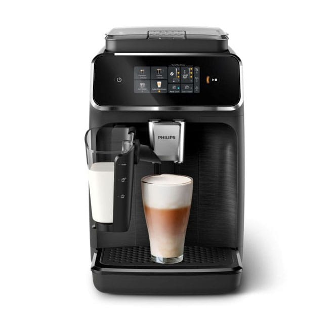 Philips 2300 Fully Automatic Espresso Machine with LatteGo Milk Frother, Black