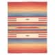 preview thumbnail 2 of 12, SAFAVIEH Handmade Montauk Engelberta Southwestern Tribal Cotton Fringe Rug 8' x 10' - Red/Blue - Rectangle