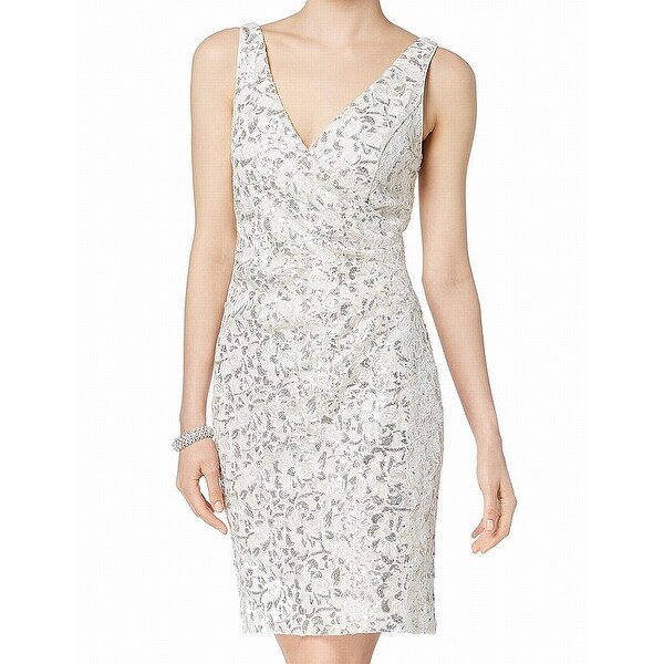 vince camuto sequin lace evening dress