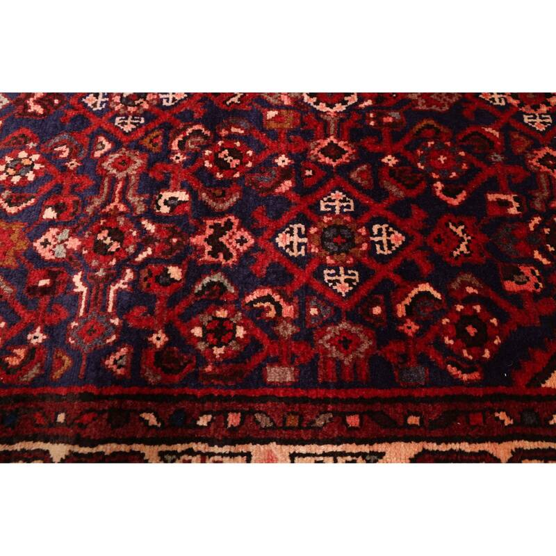 ECARPETGALLERY Hand-knotted Andelz Dark Navy Wool Rug - 3'8 x 10'4