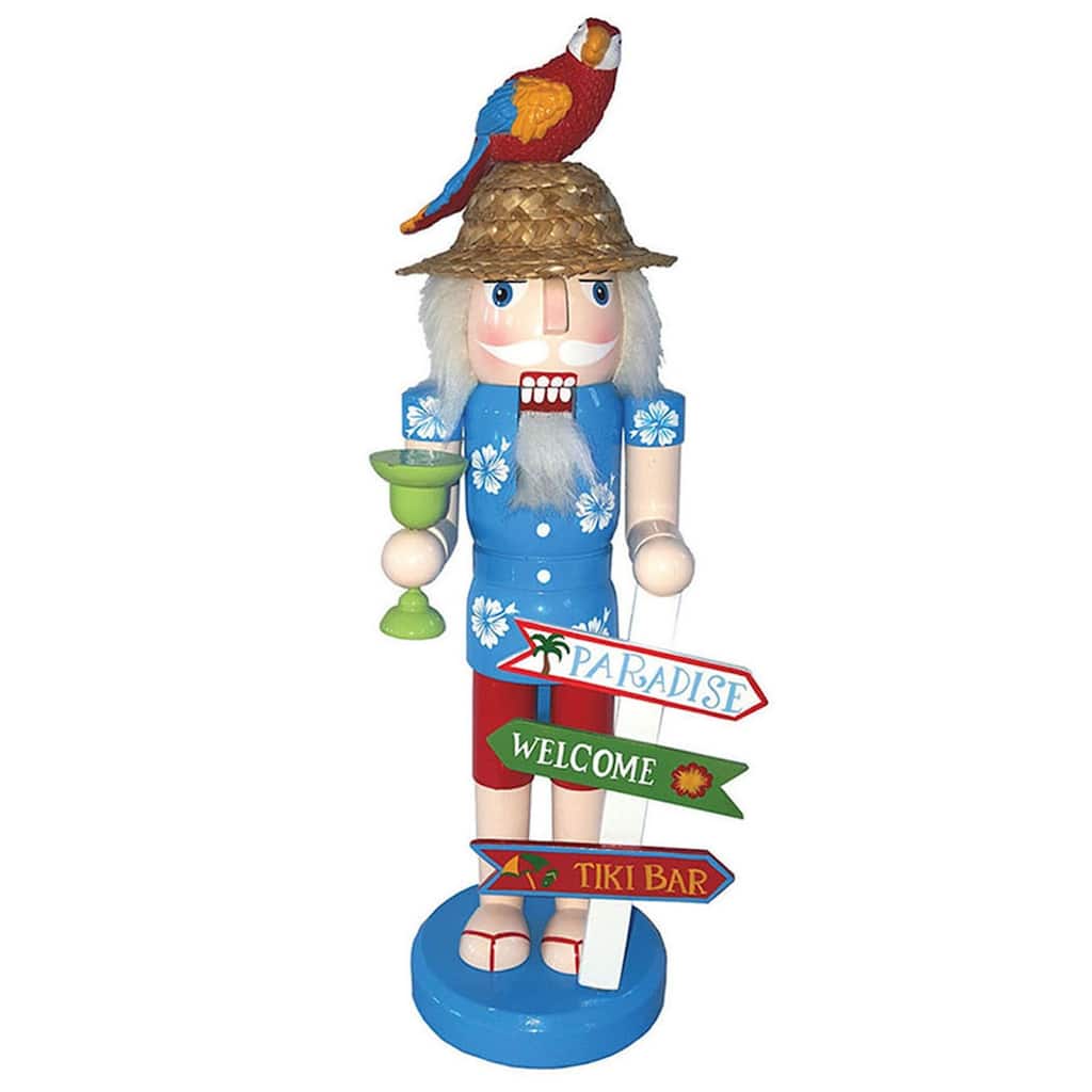 14" Welcome to Paradise Christmas Nutcracker