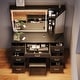preview thumbnail 11 of 34, Makeup Vanity with XL Lighted Mirror & Stool, 7 Drawers Bedroom Vanity Desk