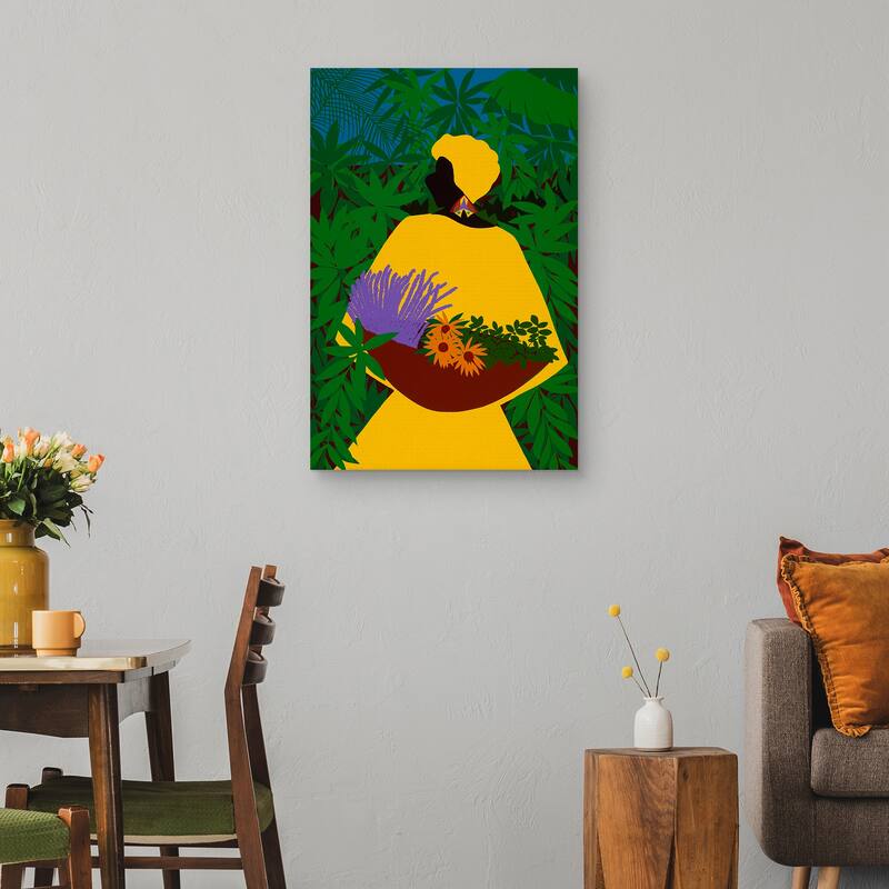 Aja Yoruba Goddess of Healing by Synthia SAINT JAMES Canvas Art Print