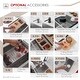 preview thumbnail 18 of 19, STYLISH 33 inch Stainless Steel 16G Double Bowl Undermount Kitchen Sink - Brushed Stainless Steel - 33" x 18" x 10"