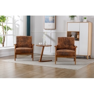 Accent Chairs Set of 2 with Side Table, Modern Side Chair Lounge Arm ...