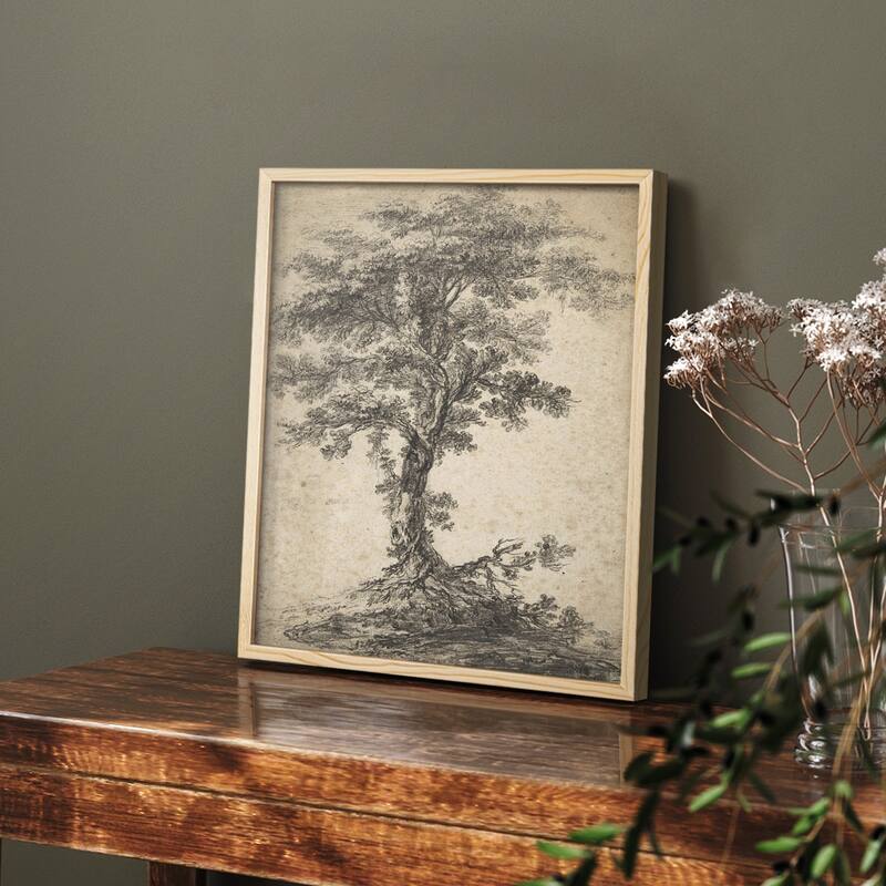 Vintage Sketch CII -Framed Print