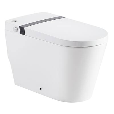 Elongated Smart Bidet with Heat Seat and Air Drying Function
