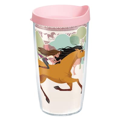 Tervis Universal DreamWorks Spirit Untamed Made in USA Double Walled Insulated Travel Tumbler, Clear - 16oz