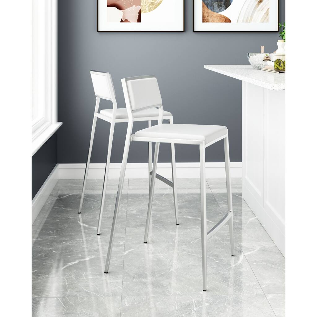 Dusty Downs Counter Chair (Set of 2) White