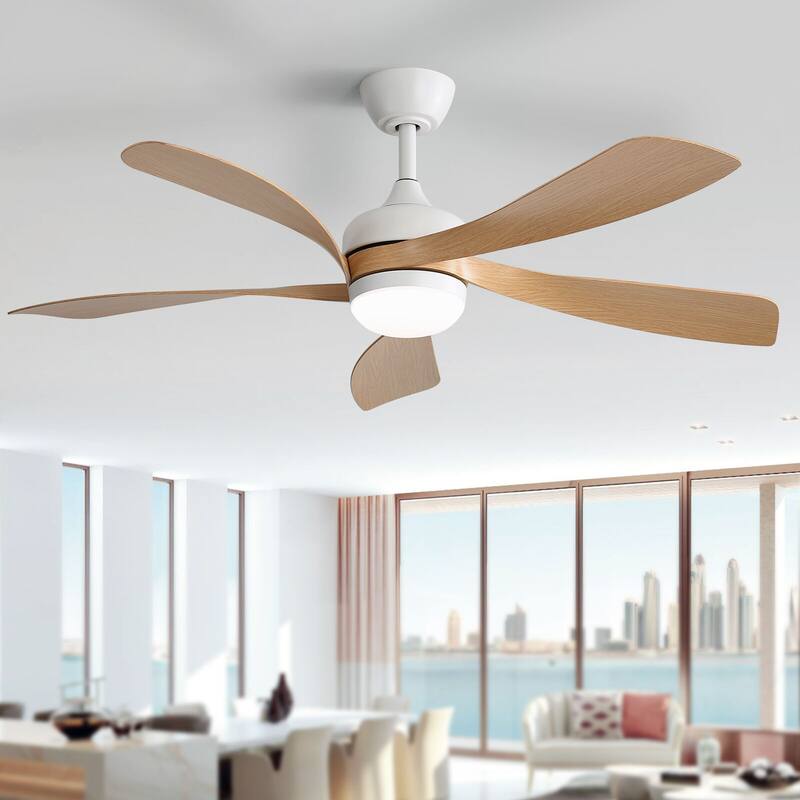 52"/66" Inch Ceiling Fan with Light,APP and Remote Control, Low Profile,Smart Optional