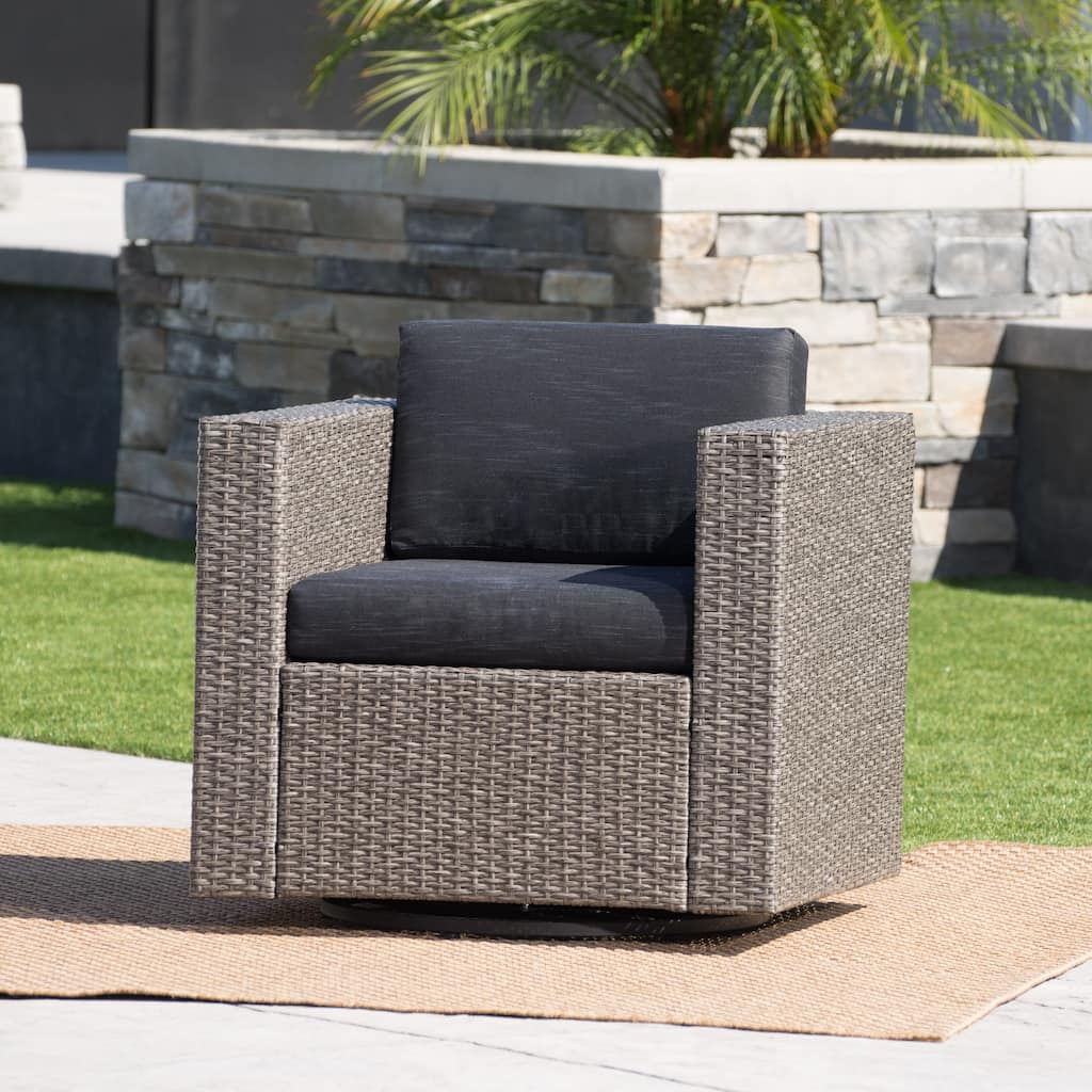 Puerta Mp1 Swivel Patio Chair With Cushions (Excluding the table)