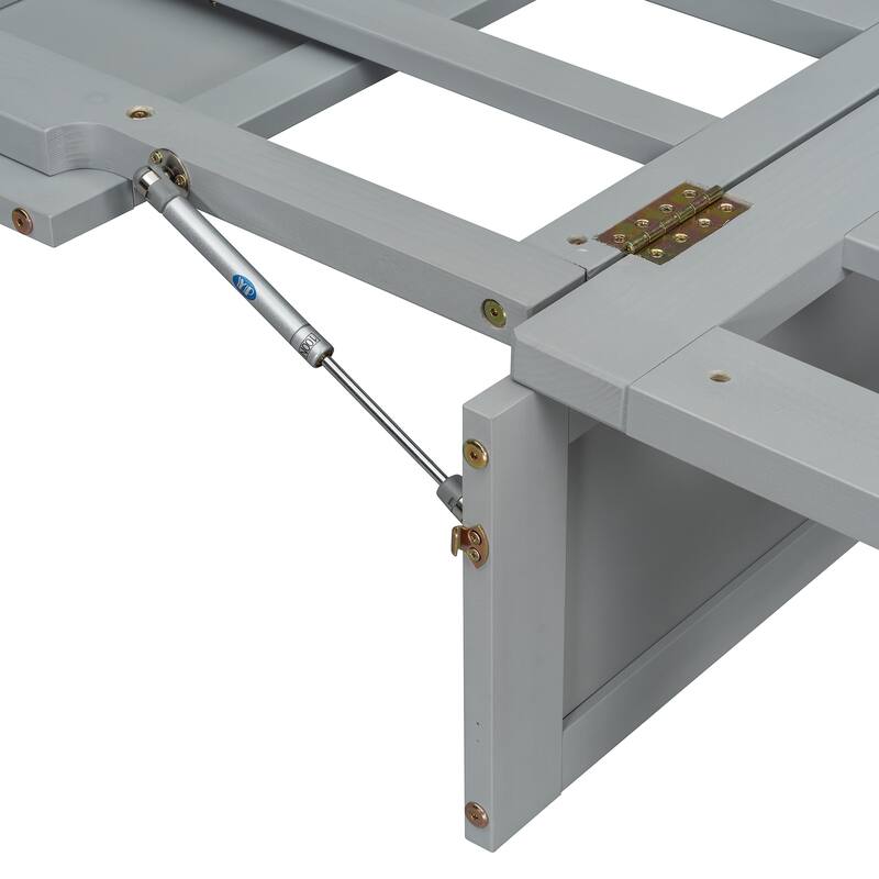 Full Size Murphy Bed with Large Storage Drawers, Space-Saving Design