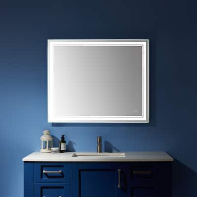 36'' Rectangle LED Lighted Accent Bathroom/Vanity Wall Mirror