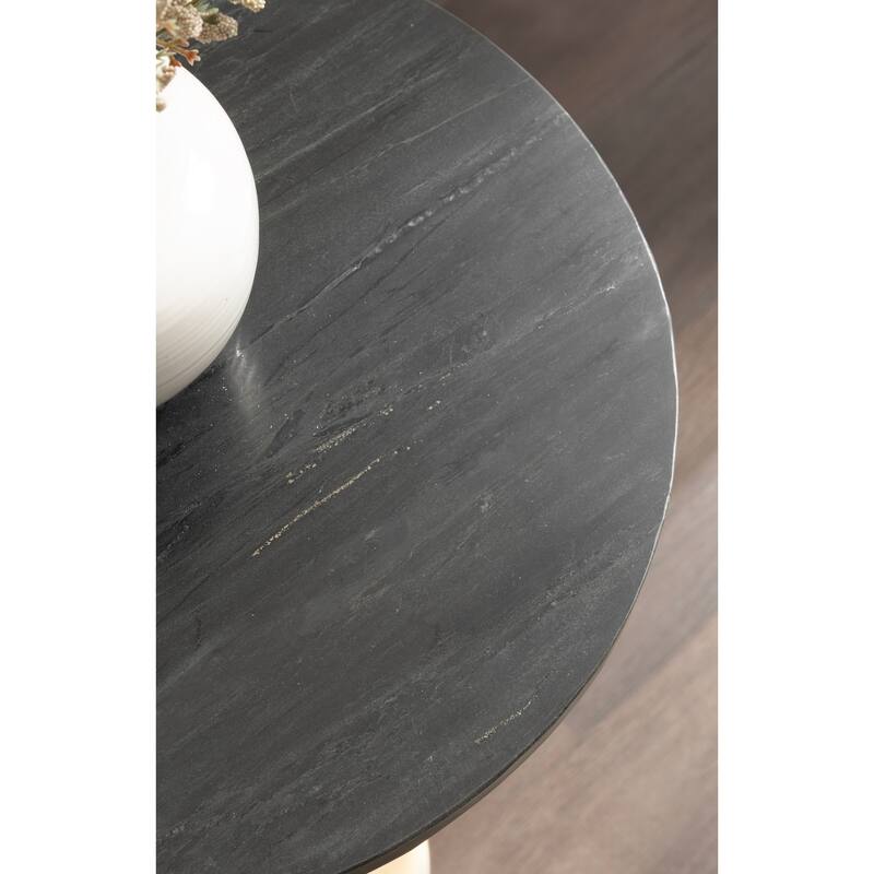 Kate and Laurel Engles Adjustable Marble Table and Plant Stand