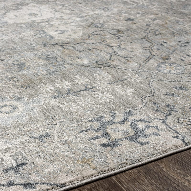 Brain Transitional Floral Area Rug