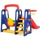 preview thumbnail 19 of 18, Goplus 3 in 1 Junior Children Climber Slide Swing Seat Basketball Hoop