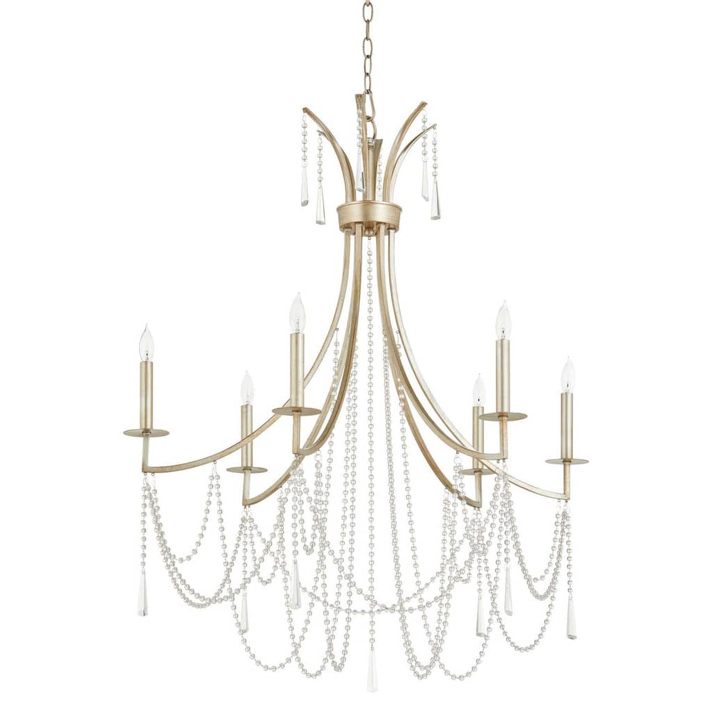 Quorum International 628-6 Malin 6 Light 32" Wide Crystal Empire