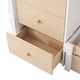 preview thumbnail 24 of 28, Twin over Twin Wooden Loft Bunk Bed with Built-In Ladder and Drawers,Modern Cabin Design