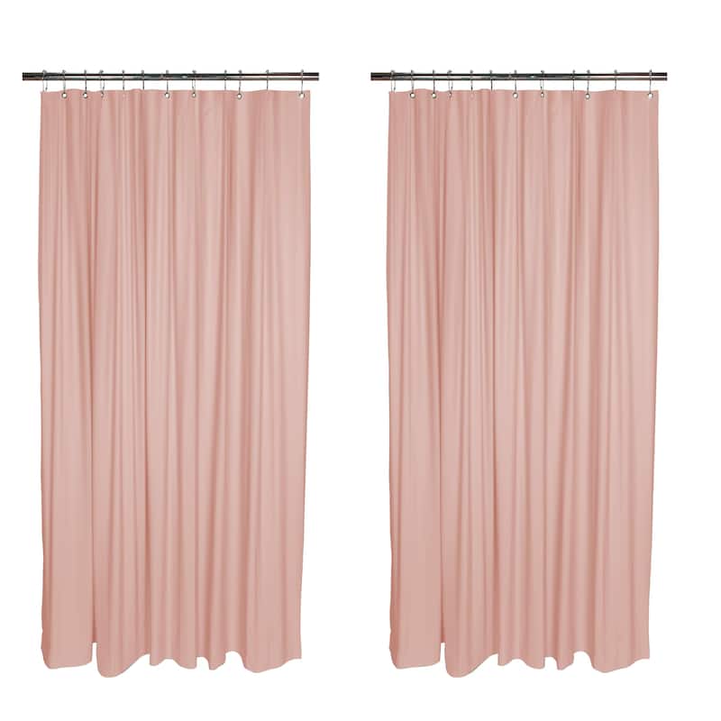 Bath Bliss 2 Pack Heavy Grommet Shower Liner - Pink