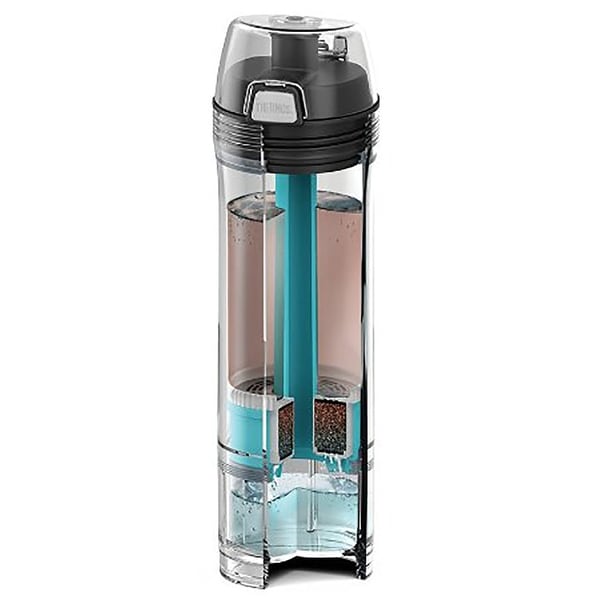 thermos clear water bottle
