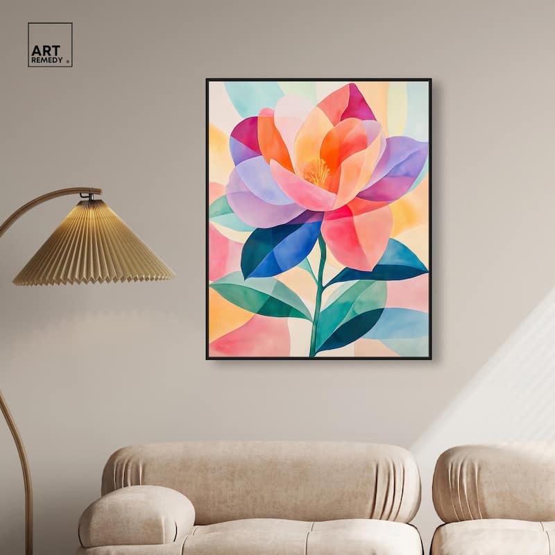 Ail Geofloral II Canvas by Art Remedy