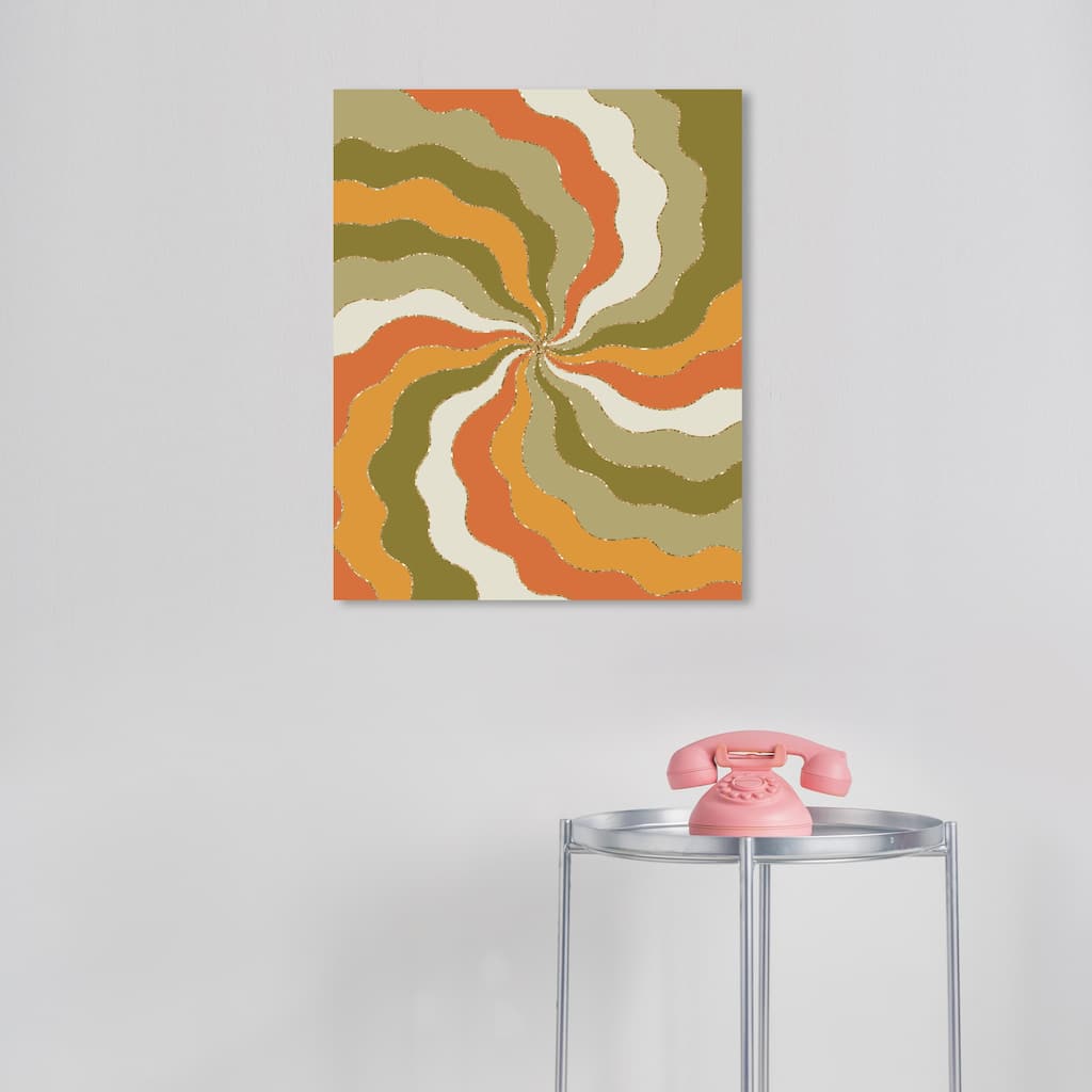 Wynwood Studio Canvas Abstract The Tulle of the Elf Green Glam Wall Art Canvas Print