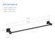 preview thumbnail 13 of 39, Cube 24 inch Bathroom Towel Bar