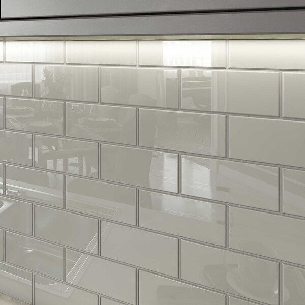 Light Gray Subway Tiles (5.5 Square Feet) (44 Pieces per Unit)