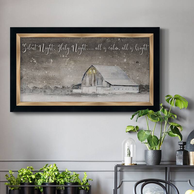 Silent Night Premium Framed Canvas- Ready to Hang
