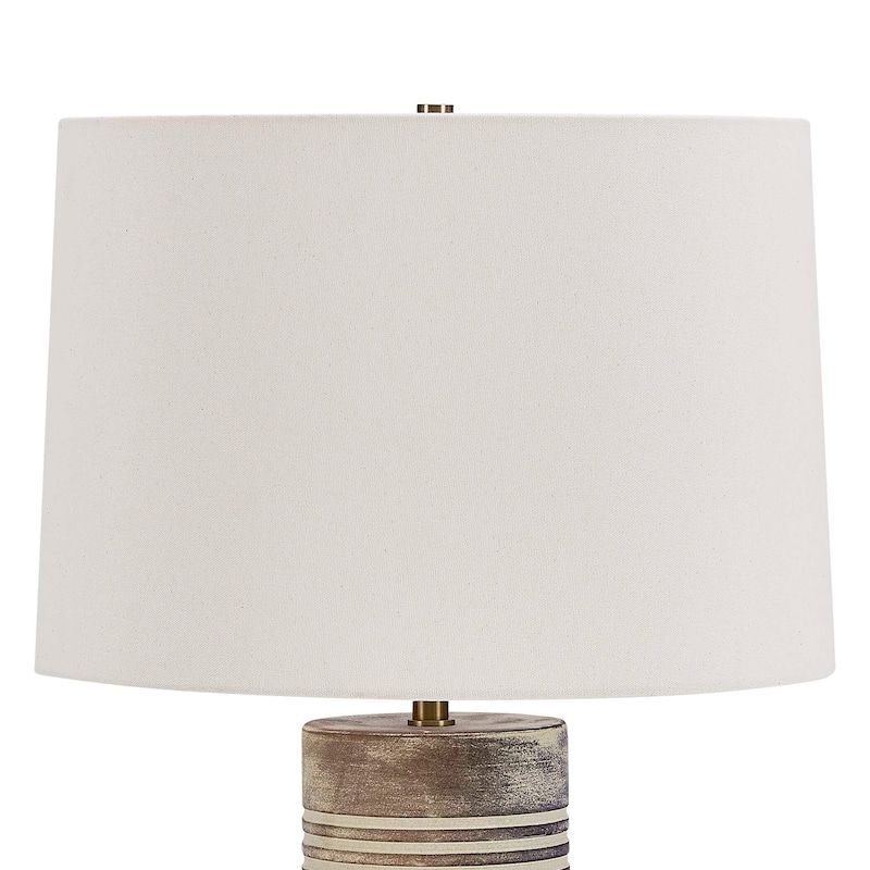 Uttermost Vale Beige Hues Table Lamp - 16.00" W x 28.38" H x 16.00" D