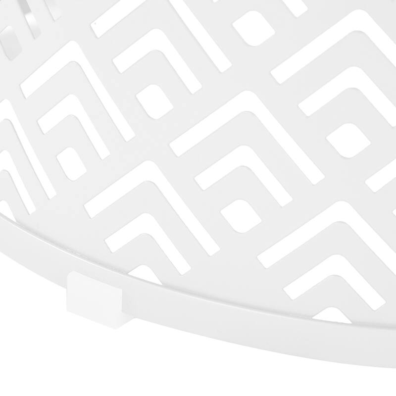 Set of 3 Nesting Side Tables Metal Round Accent Tables for Patio Balcony Garden Indoor Living Room - 15.7" x 22.0"