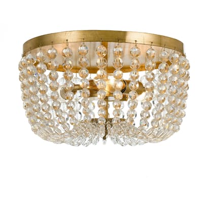Crystorama Lighting Group Rylee 3 Light 13" Wide Flush Mount Ceiling